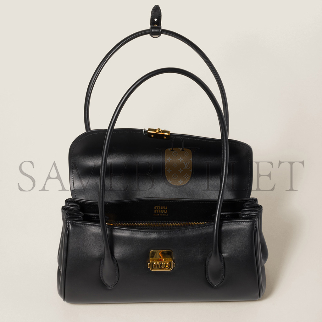 MIU MIU LEATHER SHOULDER BAG 5BD265 (28*16*8cm)